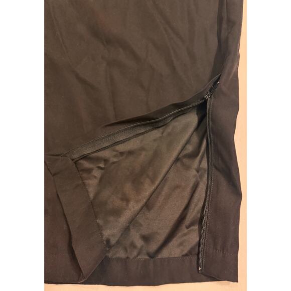 Y2K Vintage Riveted by Lee Long Black Side Zip Maxi Skirt Size L - Picture 2 of 4